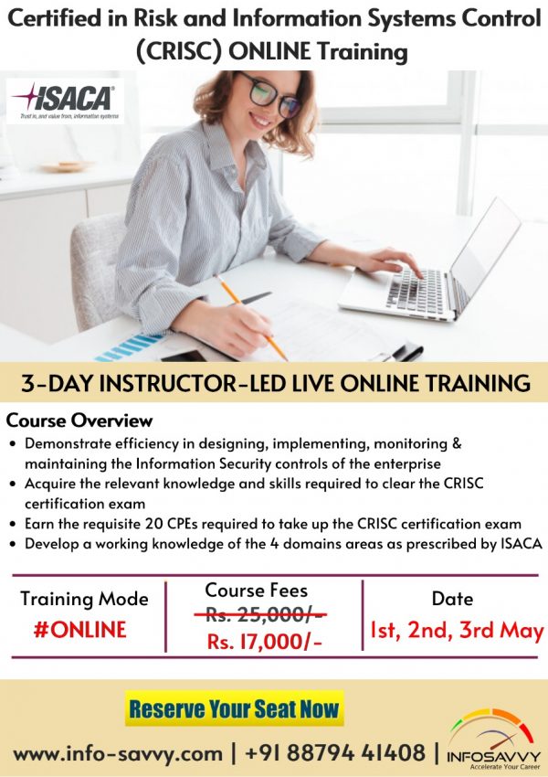 CRISC training with certification